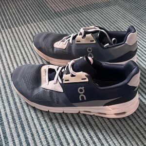 On Running Cloudrift Shoes in Metal and Navy